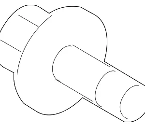 Crankshaft Pulley Bolt - Mazda (B3C7-11-406)
