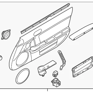 Door Trim Panel - Mazda (NH28-68-42YF-22)