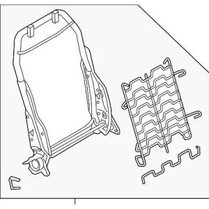 Seat Back Frame - Mazda (BHN9-88-630)