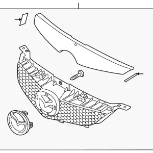 Grille Assembly - Mazda (BAK3-50-710-18)