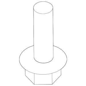 Upper Bracket Bolt - Mazda (9945-90-616)