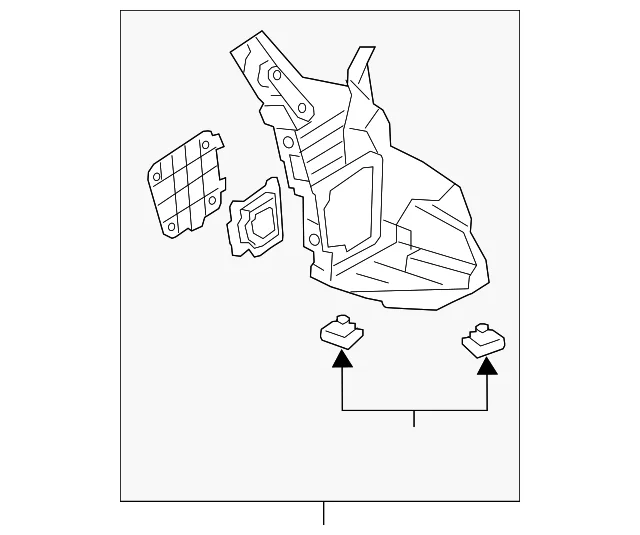 Splash Shield - Mazda (KB8A-50-350)