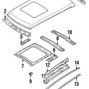 Drip Molding - Mazda (LA01-50-511G)