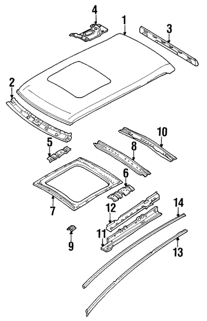 Drip Molding - Mazda (LA01-50-511G)