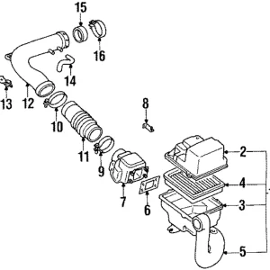 Air Inlet Hose - Mazda (B630-13-331B)