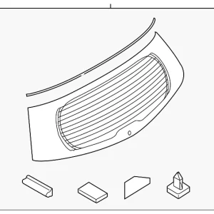 Lift Gate Glass - Mazda (CG15-63-930B)