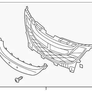 Grille Assembly - Mazda (C513-50-1T0D)
