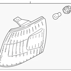 Signal Lamp Assembly - Mazda (LC62-51-070A)