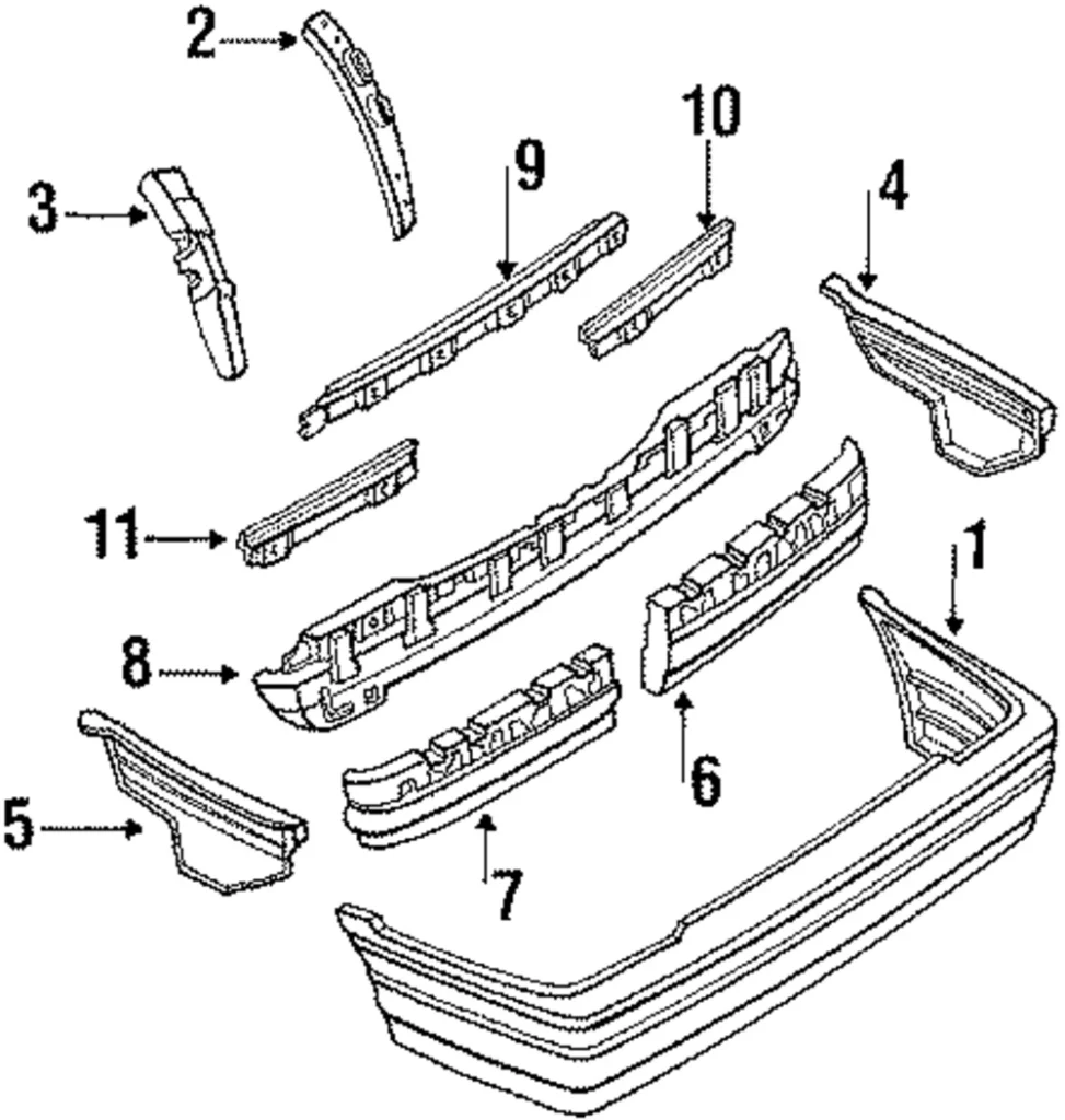 Bumper Cover Slide - Mazda (G215-50-253)