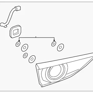 Backup Lamp Assembly - Mazda (BCKC-51-3F0)