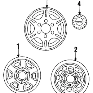 Hub Cap - Mazda (UB44-37-190E)