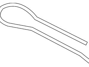 Outer Tie Rod Pin - Mazda (9XF2-52-879L)