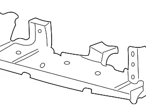 Passenger Air Bag Bracket - Mazda (ZZM0-57-KX5)