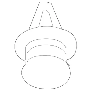 Wheel Opening Molding Retainer Clip - Mazda (KD53-51-W24)