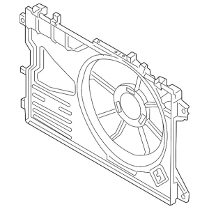 Engine Cooling Fan Assembly - Mazda (PAF3-15-025B)