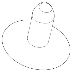 Surround Weather-Strip Fastener - Mazda (BP4K-58-762)