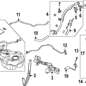 Filler Pipe Bracket - Mazda (KR9P-42-27XA)