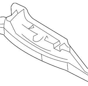 Center Grille - Mazda (KB7W-50-7P0)