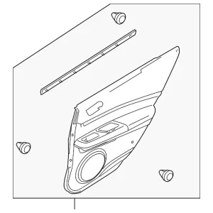 Door Trim Panel - Mazda (GEG3-68-530E-30)