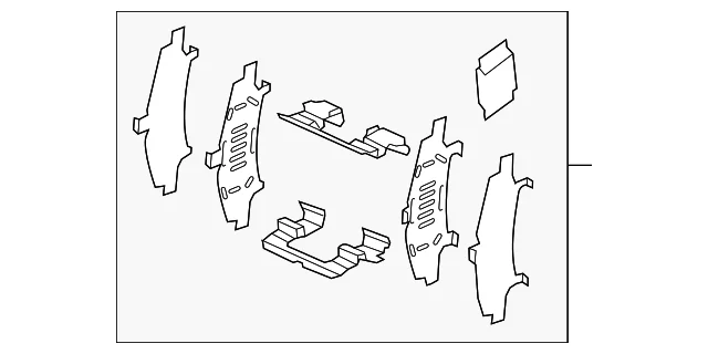 Brake Pads Retainer Kit - Mazda (VAY0-33-29Z)