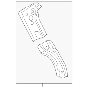 Rear Pillar - Mazda (KB7W-70-4H0)