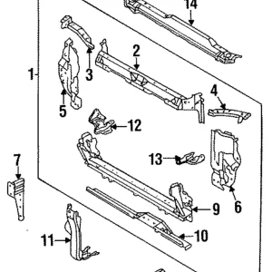 Center Support - Mazda (EA01-53-35XB)