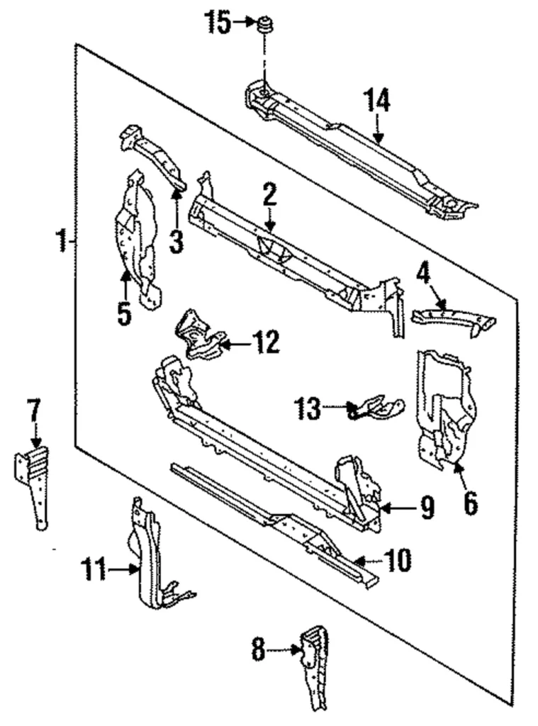 Center Support - Mazda (EA01-53-35XB)