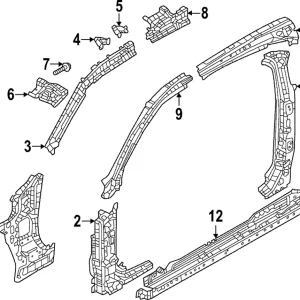 Windshield Pillar Reinforced - Mazda (DN4E-70-24X)