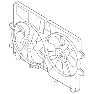 Engine Cooling Fan Assembly - Mazda (ZZC1-15-025)
