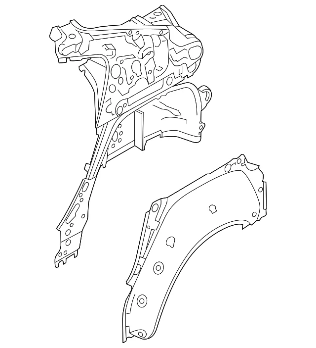 Inner Panel Assembly - Mazda (BBY3-70-100A)