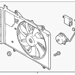 Fan Assembly - Mazda (PEHH-15-025)