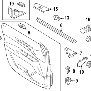 Belt Weather-Strip - Mazda (VA40-58-821A)