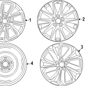 Wheel, Alloy - Mazda (9965-E4-7070)