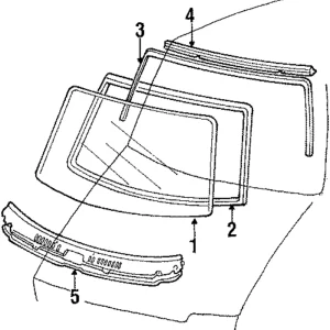 Upper Molding - Mazda (G212-50-601A)