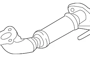 Exhaust Pipe - Mazda (AJ17-40-550A)