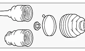 Inner Boot - Mazda (FA81-22-540)