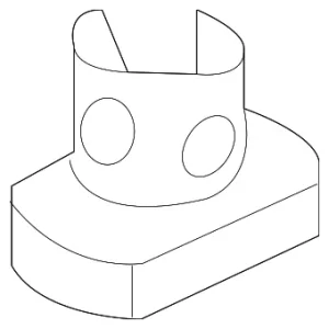 Molding Assembly Pin - Mazda (BHN9-50-1K5)