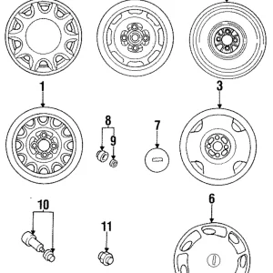 Wheel, Steel - Mazda (9965-D8-5540)