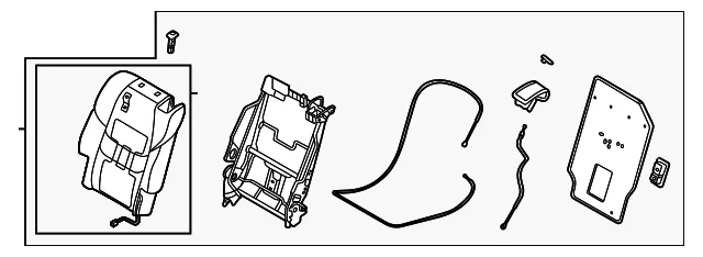 Seat Back Assembly - Mazda (TS81-88-280-3A)