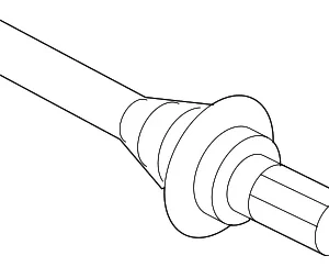 Intermediate Shaft Shaft - Mazda (GA65-25-721)