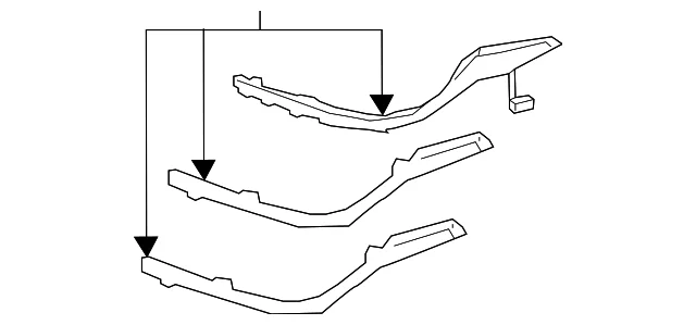Lower Molding - Mazda (G46L-51-070B)