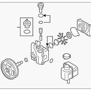 Power Steering Pump - Mazda (GS3L-32-650A)