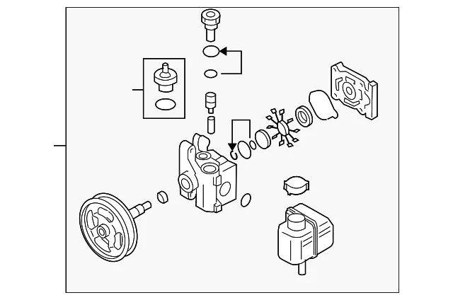 Power Steering Pump - Mazda (GS3L-32-650A)