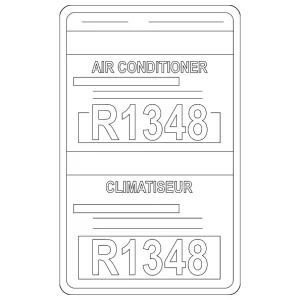 Caution Label - Mazda (GK2K-61-439)
