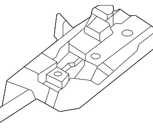 Cowl Panel Support Plate - Mazda (VA40-54-590)