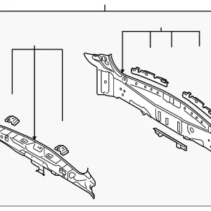 Rear Panel Assembly - Mazda (TD11-70-750F)