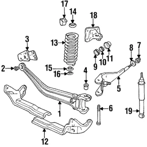 Radius Arm Rear Bracket - Mazda (ZZL0-34-160)