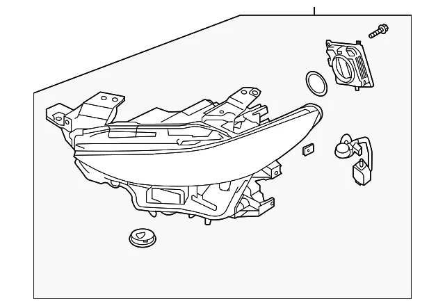 Headlamp Assembly - Mazda (BGVP-51-030)