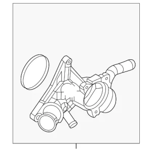 Engine Coolant Thermostat Housing - Mazda (PX8E-15-17ZB)