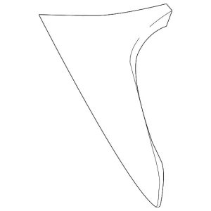 Side Spoiler - Mazda (KB7W-51-9B0C)
